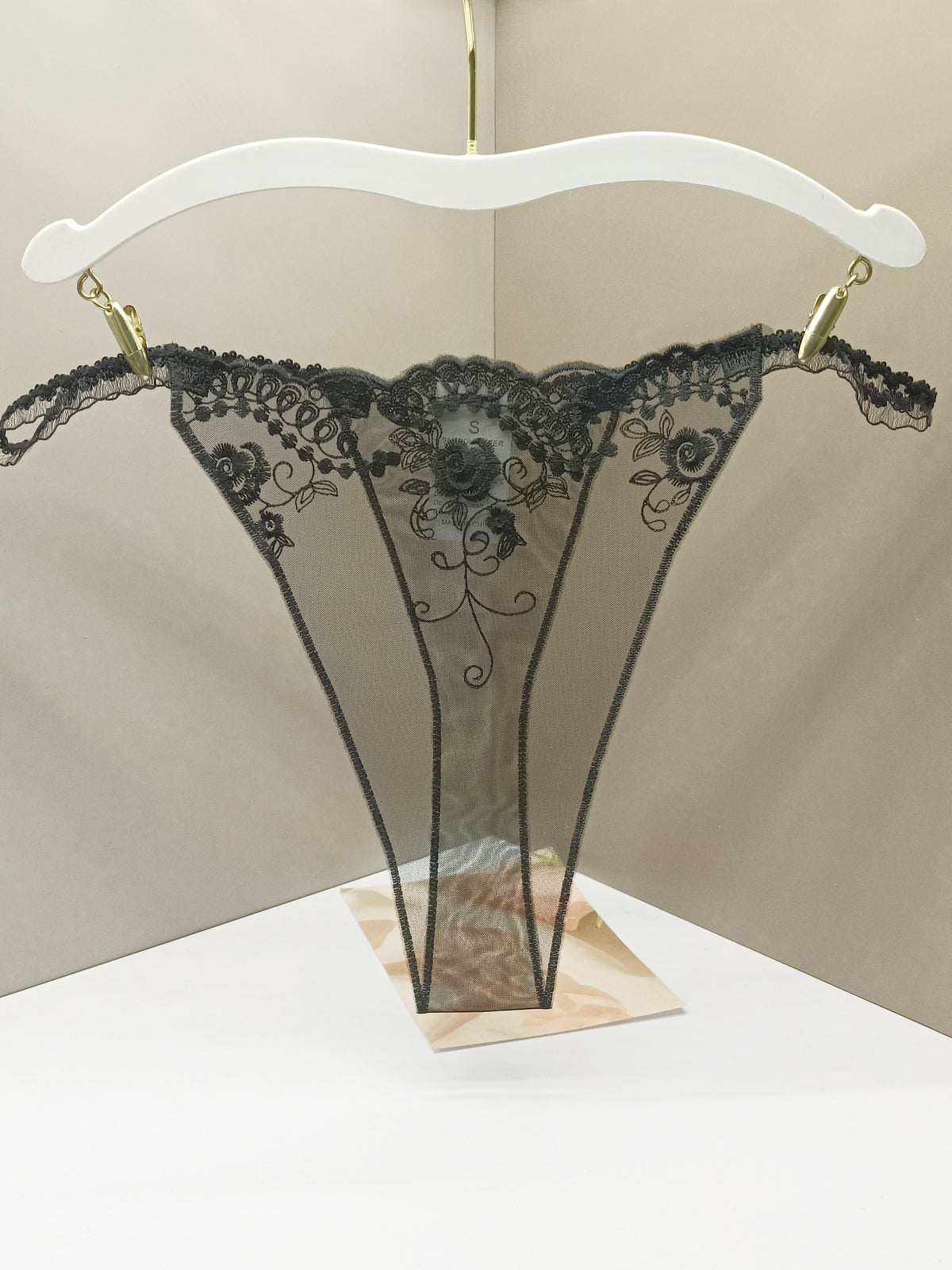 Lucia Embroidered Thong