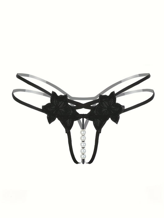 Nocturne Floral Pearl Thong