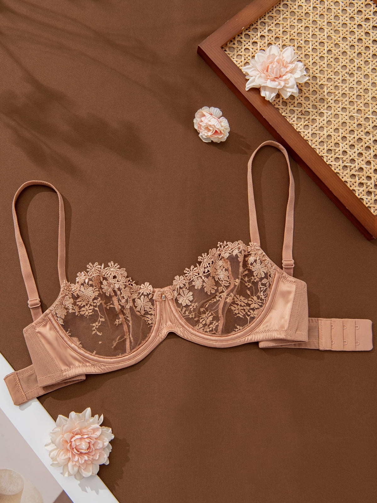 Aurea Floral Embroidered Bra