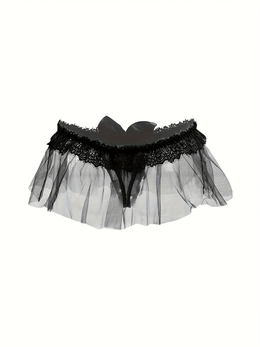 Nocturne Ruffle Garter Belt