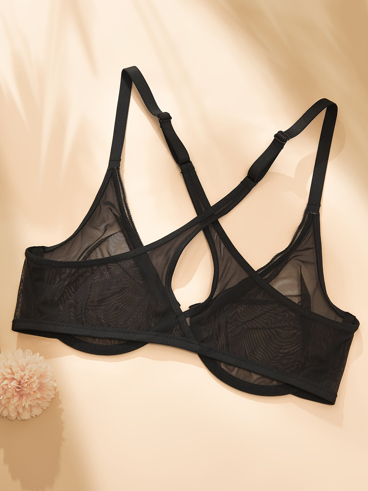 Nocturne Front-Clasp Mesh Bra
