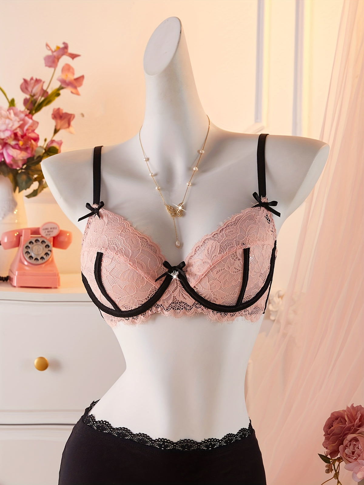 Luna Bow Underwire Bra