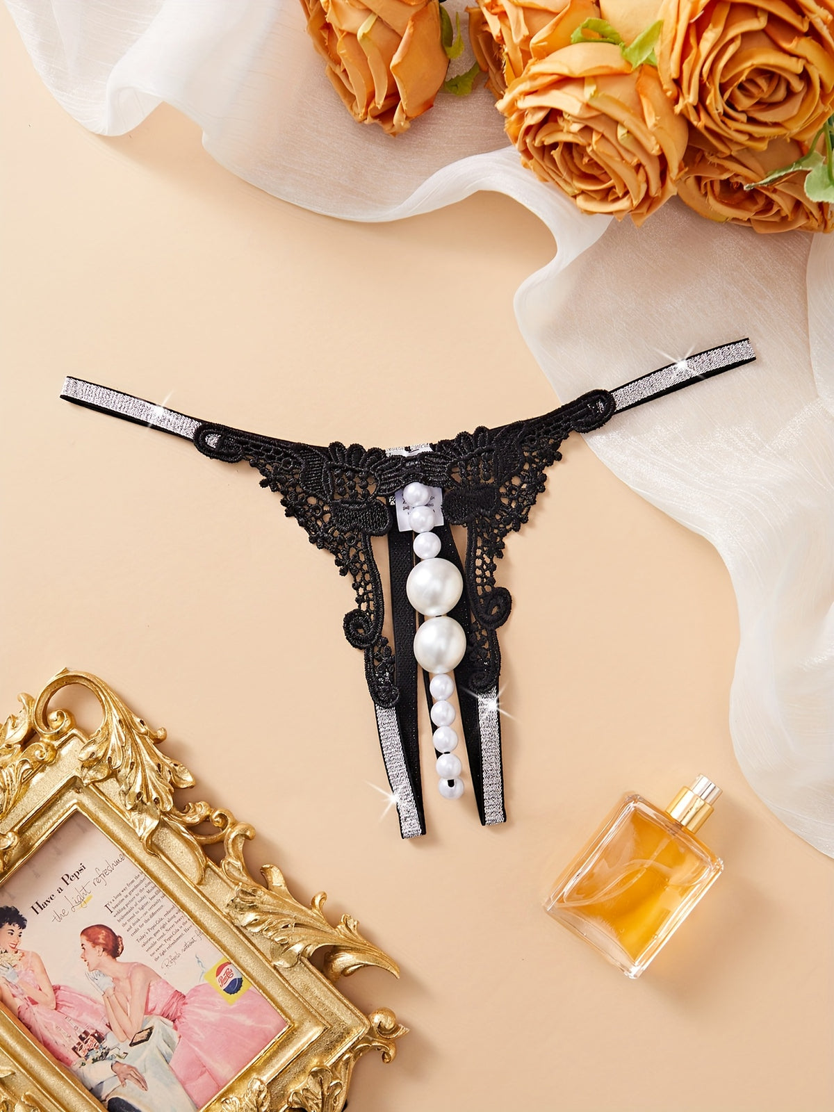 Nocturne Pearl Drop Thong