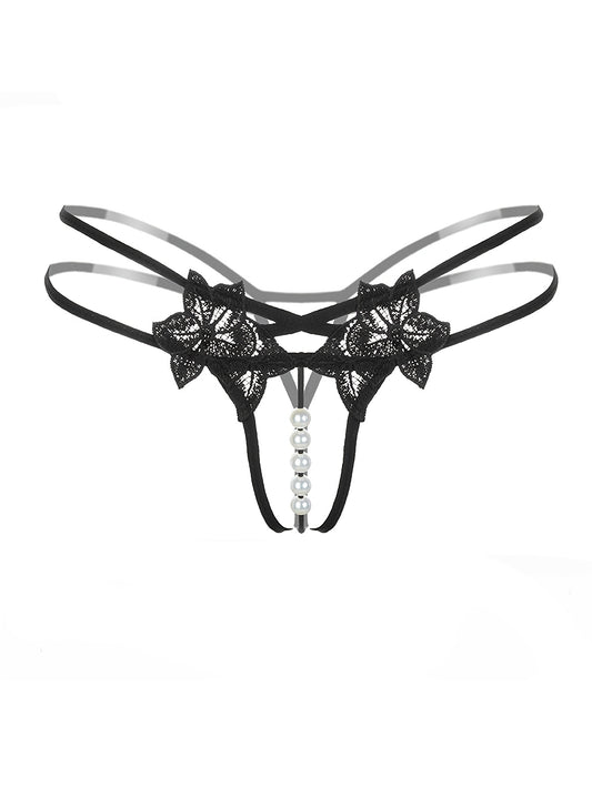 Nocturne Floral Chain Thong