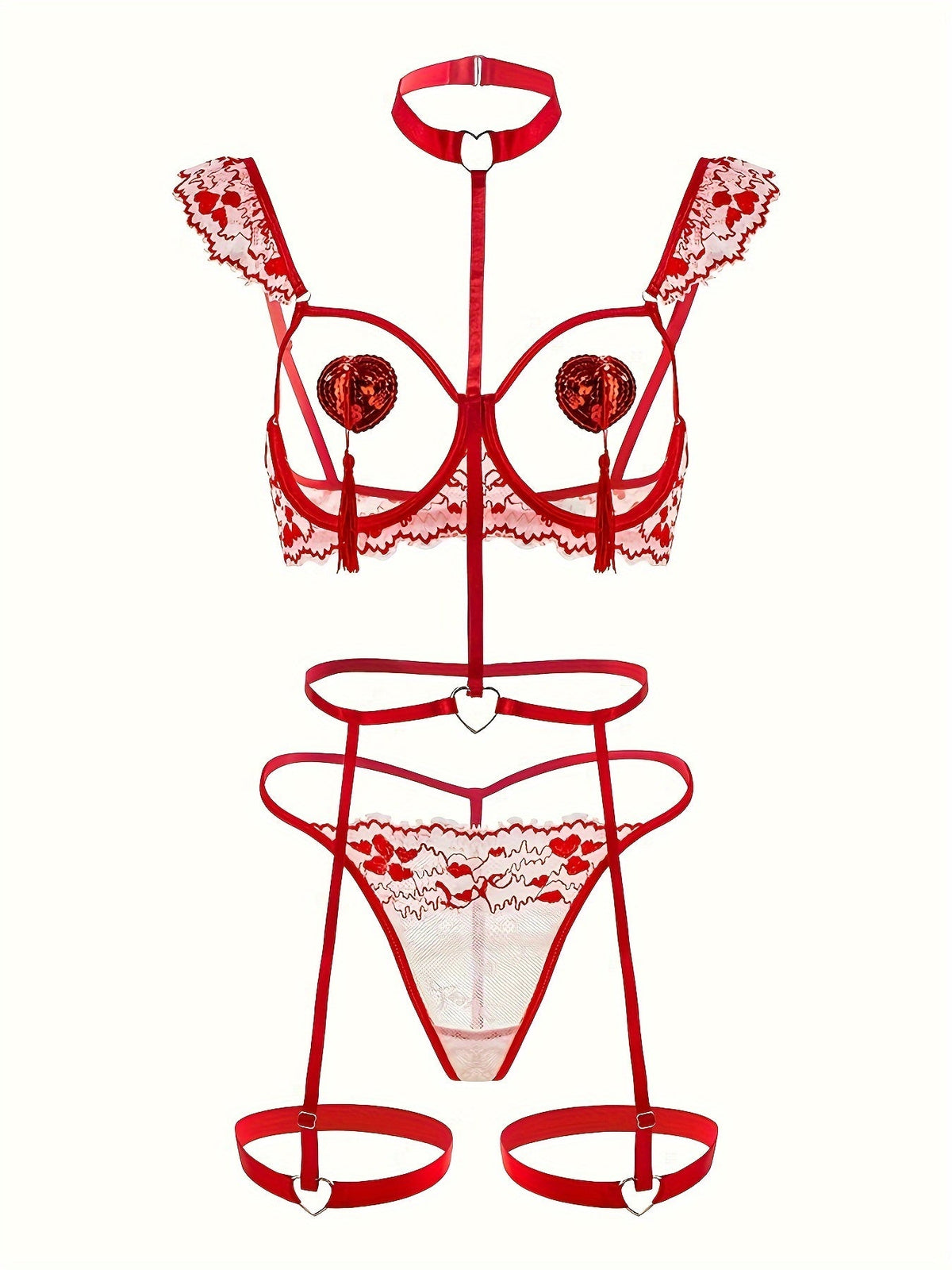 Lucia Rouge Lace Choker product image