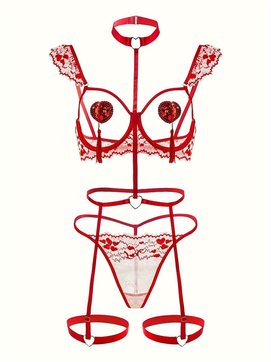 Lucia Rouge Lace Choker product image