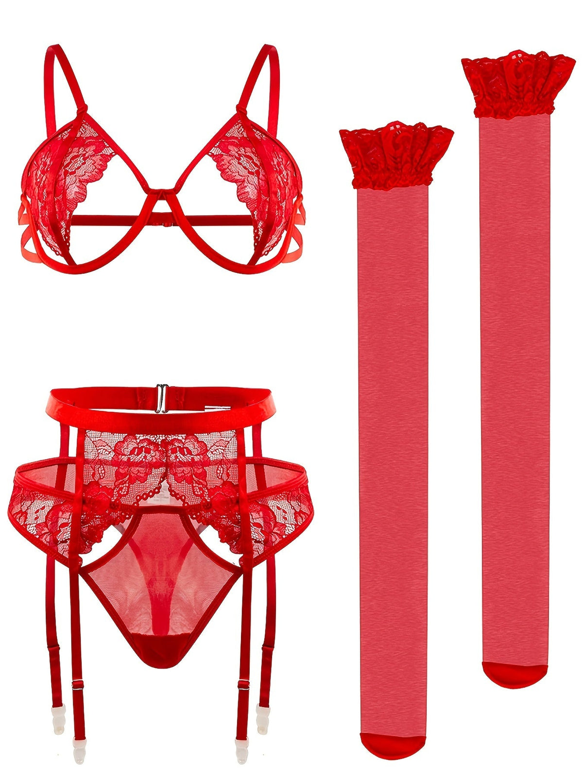Midnight Rouge Lace Corset product image